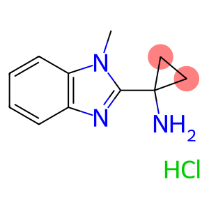 1-(1-methyl-1H-benzo[d]imidazol-2-yl)cyclopropanamine hydrochloride