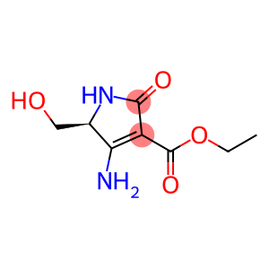 1H-Pyrrole-3-carboxylicacid,4-amino-2,5-dihydro-5-(hydroxymethyl)-2-oxo-,ethylester,(5S)-