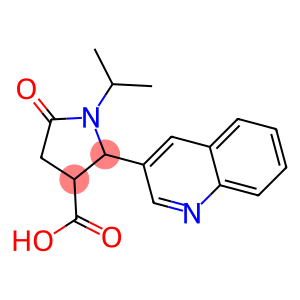 1-isopropyl-5-oxo-2-(quinolin-3-yl)pyrrolidine-3-carboxylic acid