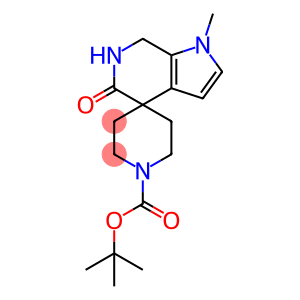 TERT-BUTYL 1-METHYL-5-OXO-1,5,6,7-TETRAHYDROSPIRO[PIPERIDINE-4,4-PYRROLO[2,3-C]PYRIDINE]-1-CARBOXYLATE