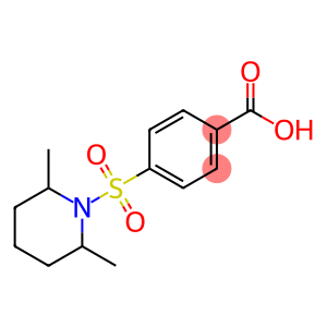 benzoic acid, 4-[(2,6-dimethyl-1-piperidinyl)sulfonyl]-