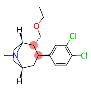 8-Azabicyclo[3.2.1]octane, 3-(3,4-dichlorophenyl)-2-(ethoxymethyl)-8-methyl-, (1R,2R,3S,5S)-