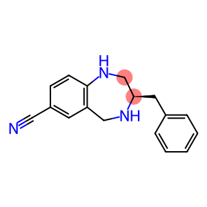 3(R)-BENZYL-7-CYANO-2,3,4,5-TETRAHYDRO-1H-BENZODIAZEPINE