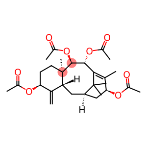 6,10-Methanobenzocyclodecene-3,8,11,12-tetrol, 1,2,3,4,4a,5,6,7,8,11,12,12a-dodecahydro-9,12a,13,13-tetramethyl-4-methylene-, 3,8,11,12-tetraacetate, (3S,4aR,6R,8S,11R,12R,12aR)-