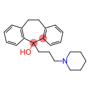 10,11-Dihydro-5-(3-piperidinopropyl)-5H-dibenzo[a,d]cyclohepten-5-ol