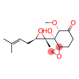 7-hydroxy-8-methoxy-7-[2-methyl-3-(3-methylbut-2-enyl)oxiran-2-yl]-4-oxaspiro[2.5]octan-2-one