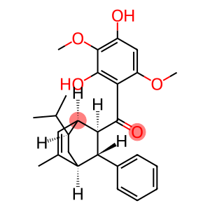 Methanone, (2,4-dihydroxy-3,6-dimethoxyphenyl)[(1S,2R,3R,4S,7S)-5-methyl-7-(1-methylethyl)-3-phenylbicyclo[2.2.2]oct-5-en-2-yl]-