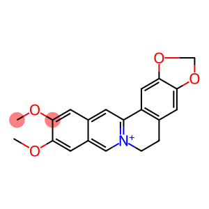 Benzo[g]-1,3-benzodioxolo[5,6-a]quinolizinium, 5,6-dihydro-10,11-dimethoxy-