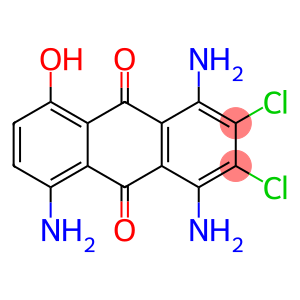 1,4,5-Triamino-2,3-dichloro-8-hydroxy-9,10-anthracenedione