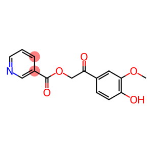 2-(4-hydroxy-3-methoxyphenyl)-2-oxoethyl nicotinate