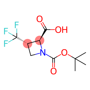 (2S,3S)-1-(tert-Butoxycarbonyl)-3-(trifluoromethyl)azetidine-2-carboxylic acid