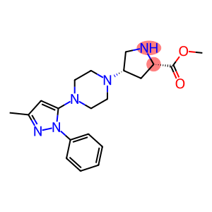 (4S)-4-[4-(3-Methyl-1-phenyl-1H-pyrazol-5-yl)-1-piperazinyl]-L-proline methyl ester