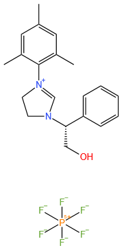 1-[(R)-2-Hydroxy-1-phenylethyl]-3-(2,4,6-trimethylphenyl)-4,5-dihydro-1H-imidazolium Hexafluorophosphate