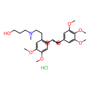 (E)-3-((4,5-Dimethoxy-2-(3,4,5-trimethoxystyryl)phenethyl)(methyl)amino)propan-1-ol hydrochloride