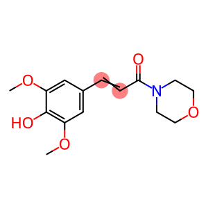 (E)-3-(4-hydroxy-3,5-dimethoxy-phenyl)-1-morpholin-4-yl-prop-2-en-1-on e