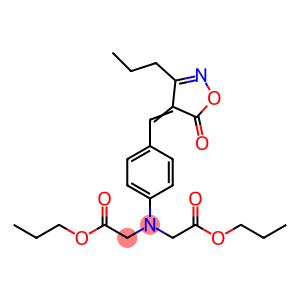 Glycine, N-(2-oxo-2-propoxyethyl)-N-[4-[(5-oxo-3-propyl-4(5H)-isoxazolylidene)methyl]phenyl]-, propyl ester