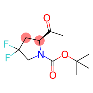 1-Pyrrolidinecarboxylic acid, 2-acetyl-4,4-difluoro-, 1,1-dimethylethyl ester, (2S)-