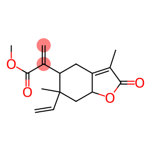 2,4,5,6,7,7a-Hexahydro-3,6-dimethyl-α-methylene-2-oxo-6-vinyl-5-benzofuranacetic acid methyl ester