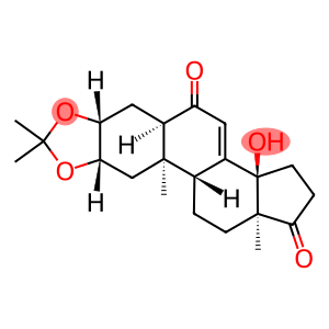 5β-Androst-7-ene-6,17-dione, 2β,3β,14-trihydroxy-, cyclic 2,3-acetal with acetone (8CI)
