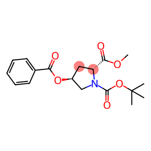 (2R,4S)-1-N-BOC-2-甲酸甲酯-4-苯甲酸酯吡咯