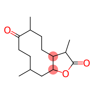 Cyclodeca[b]furan-2,7(3H,4H)-dione, octahydro-3,6,10-trimethyl-