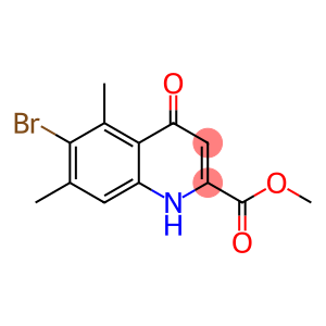 2-Quinolinecarboxylic acid, 6-bromo-1,4-dihydro-5,7-dimethyl-4-oxo-, methyl ester