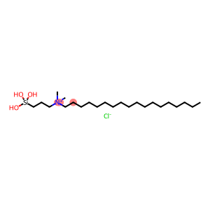 1-OCTADECANAMINIUM, N,N-DIMETHYL-N-[3-(TRIHYDROXYSILYL)PROPYL]- CHLORIDE