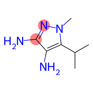 1H-Pyrazole-3,4-diamine, 1-methyl-5-(1-methylethyl)-