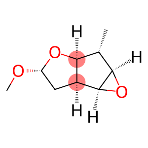 2H-Oxireno[3,4]cyclopenta[1,2-b]furan,hexahydro-4-methoxy-2-methyl-,(1a-alpha-,2-alpha-,2a-alpha-,4-alpha-,5a-alpha-,5b-alpha-)-(9CI)