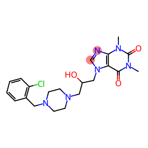 7-[3-[4-(o-Chlorobenzyl)-1-piperazinyl]-2-hydroxypropyl]-1,3-dimethyl-7H-purine-2,6(1H,3H)-dione