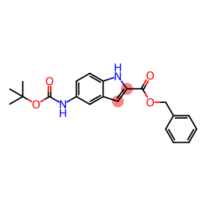 1H-Indole-2-carboxylic acid, 5-[[(1,1-dimethylethoxy)carbonyl]amino]-, phenylmethyl ester