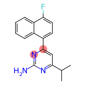 4-(4-Fluoro-1-naphthalenyl)-6-(1-methylethyl)-2-pyrimidinamine
