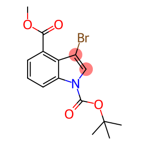 1-Boc-3-溴吲哚-4-甲酸甲酯
