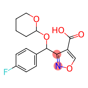 3-[(4-氟苯基)[(2-四氢吡喃基)氧基]甲基]异噁唑-4-甲酸