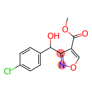 4-Isoxazolecarboxylic acid, 3-[(4-chlorophenyl)hydroxymethyl]-, methyl ester