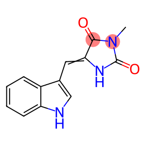 2,4-Imidazolidinedione,  5-(1H-indol-3-ylmethylene)-3-methyl-