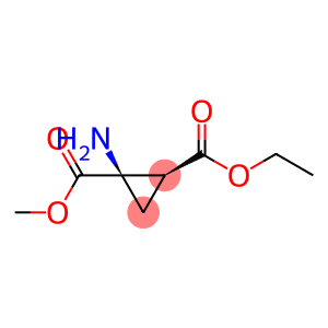 1,2-Cyclopropanedicarboxylicacid,1-amino-,2-ethyl1-methylester,cis-(9CI)