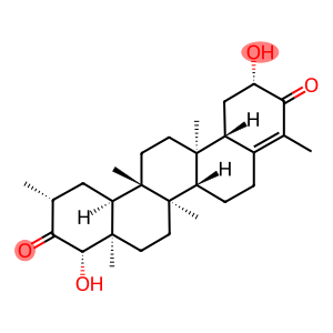 24,25,26,30-Tetranorolean-4-ene-3,21-dione, 2,22-dihydroxy-9,13-dimethyl-, (2β,8α,9β,10α,13α,14β,20β,22β)-