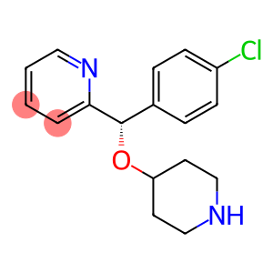 (S)-2-[(4-氯苯基)(4-哌啶氧基)甲基]吡啶