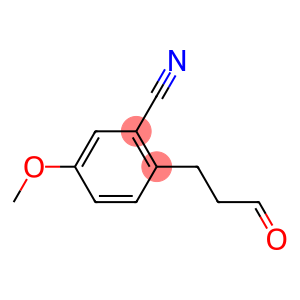 5-methoxy-2-(3-oxopropyl)benzonitrile