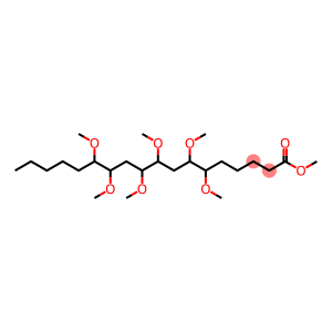 6,7,9,10,12,13-Hexamethoxyoctadecanoic acid methyl ester