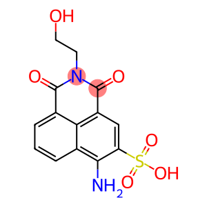 6-AMINO-2-(2-HYDROXY-ETHYL)-1,3-DIOXO-2,3-DIHYDRO-1H-BENZO[DE]ISOQUINOLINE-5-SULFONIC ACID