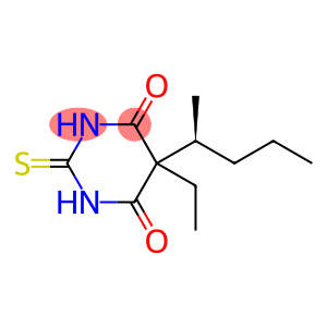 4,6(1H,5H)-Pyrimidinedione, 5-ethyldihydro-5-(1-methylbutyl)-2-thioxo-, (S)-