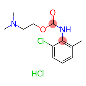 Carbamic acid, (2-chloro-6-methylphenyl)-, 2-(dimethylamino)ethyl ester, monohydrochloride (9CI)