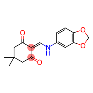 2-((BENZO[3,4-D]1,3-DIOXOLEN-5-YLAMINO)METHYLENE)-5,5-DIMETHYLCYCLOHEXANE-1,3-DIONE