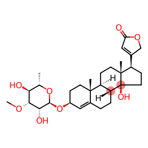 3β-[(6-Deoxy-3-O-methyl-α-L-mannopyranosyl)oxy]-14-hydroxycarda-4,20(22)-dienolide