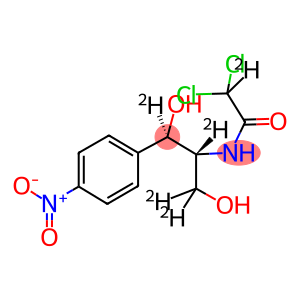 DL-threo-Chloramphenicol-d5,D-threo-2,2-Dichloro-N-[β-hydroxy-α-(hydroxymethyl)-β-(4-nitrophenyl-2,3,5,6-d4)ethyl-β-d]acetamide