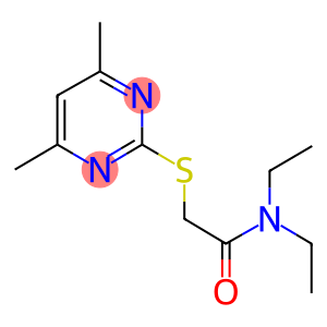 2-[(4,6-dimethyl-2-pyrimidinyl)sulfanyl]-N,N-diethylacetamide