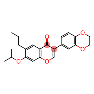 3-(2,3-dihydro-1,4-benzodioxin-6-yl)-7-propan-2-yloxy-6-propyl-1-benzopyran-4-one