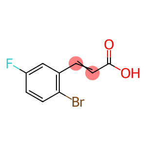 2-溴-5-氟肉桂酸